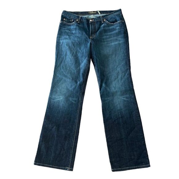 David Kahn Lauren Dark Wash Boot Cut Size 14 - Picture 1 of 8